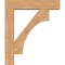 Ekena Millwork Westlake Block Smooth Bracket w/ Offset Brace, Western Red Cedar, 7 1/2"W x 34"D x 40"H BKT0806X34X40WTL05SWR - alternate 4